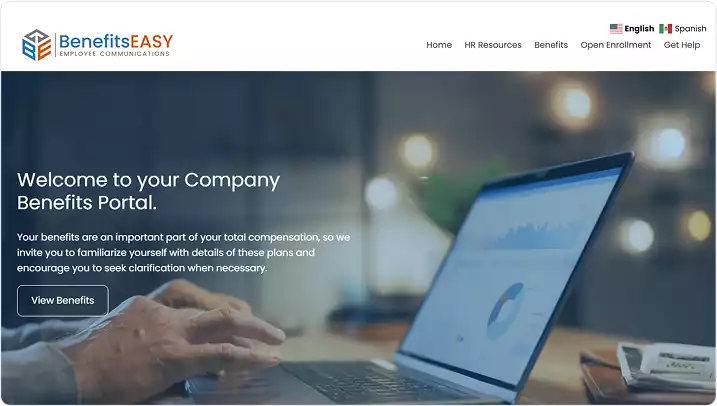 BenefitsEASY website design by eTekhnos